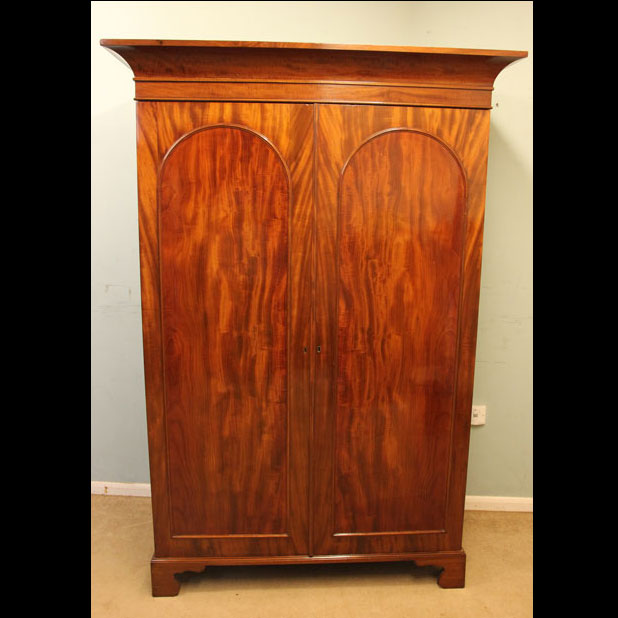 Antique Mahogany Hanging Wardrobe
