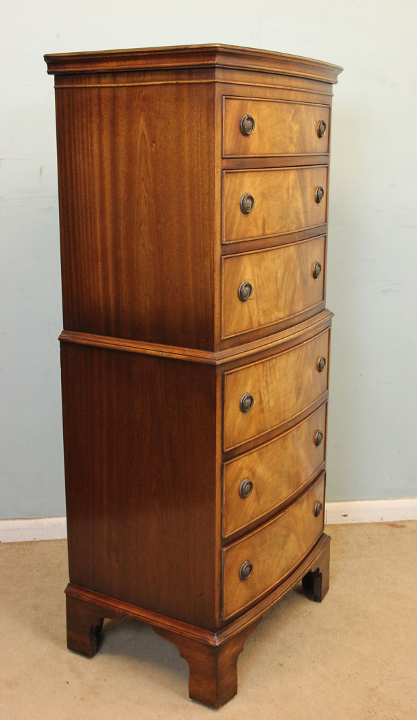 Small Mahogany Chest on Chest,