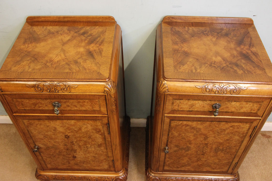 Antique Burr Walnut Bedroom Furniture,