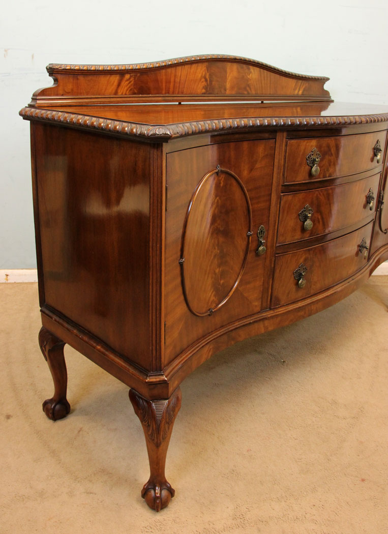 Antique Mahogany Ball Claw Sideboard