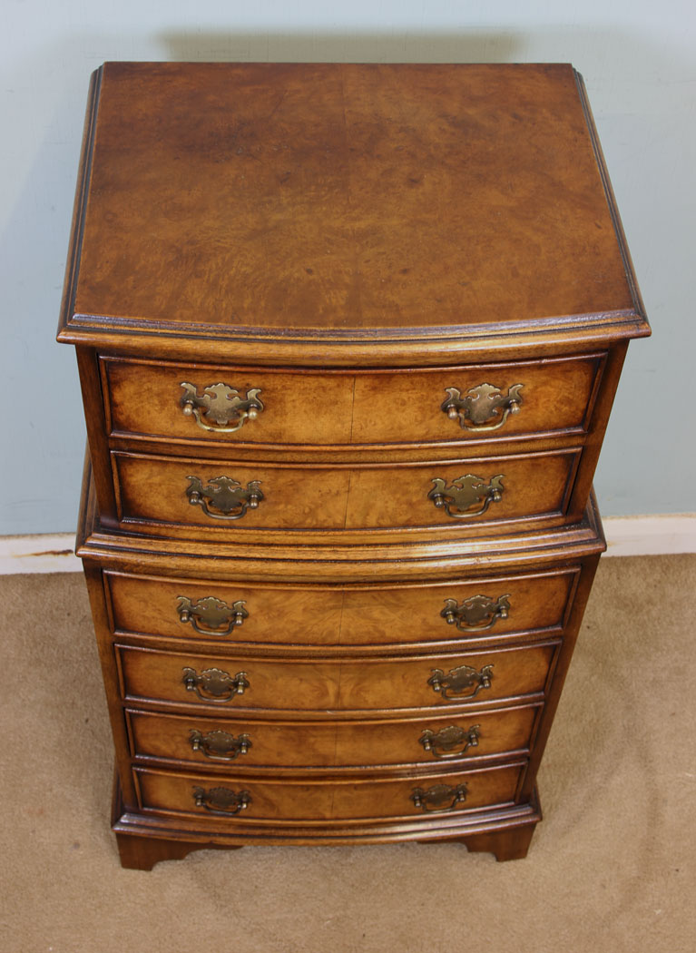 Antique Walnut Chest Drawers, Chest on Chest,