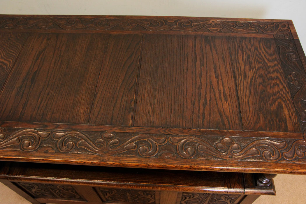 Antique Oak Monks Bench, Hall Table,