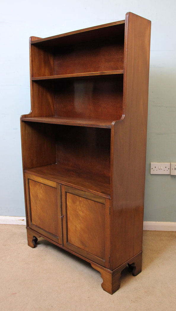 Antique Open Bookcase Cupboards Under,