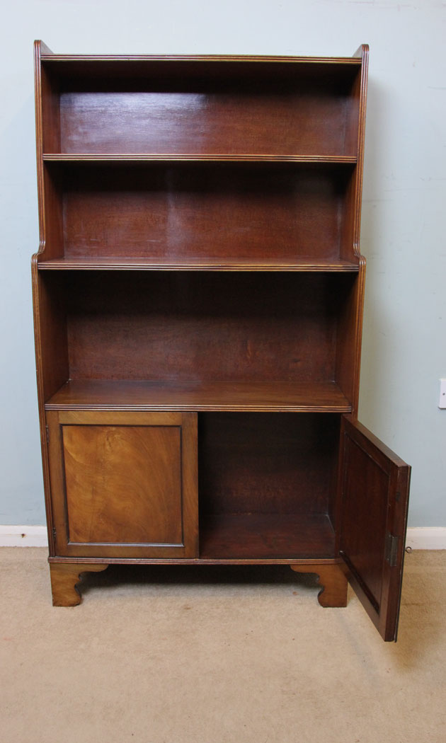 Mahogany Open Bookcase,