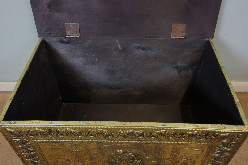 Vintage, Brass, Log Box,