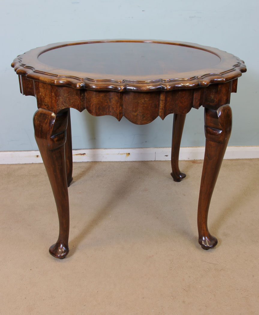 Antique Shaped Walnut Centre Table,