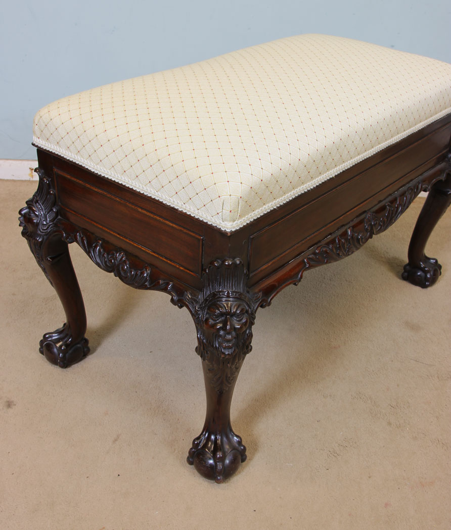 Chippendale Style Antique Window Seat,