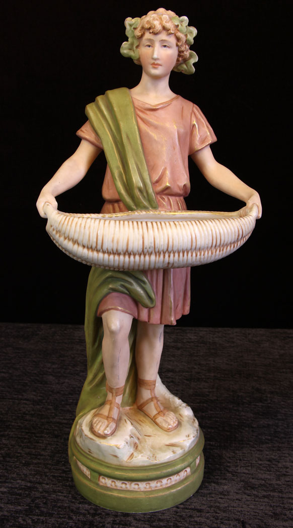 11608r12 Pair Antique Royal Dux Figures,