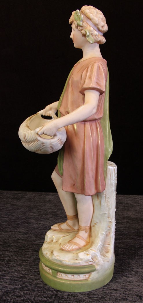 11608r15 Pair Antique Royal Dux Figures,