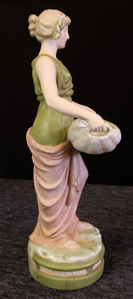11608r5 Pair Antique Royal Dux Figures,