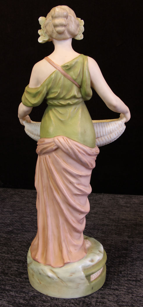 11608r6 Pair Antique Royal Dux Figures,