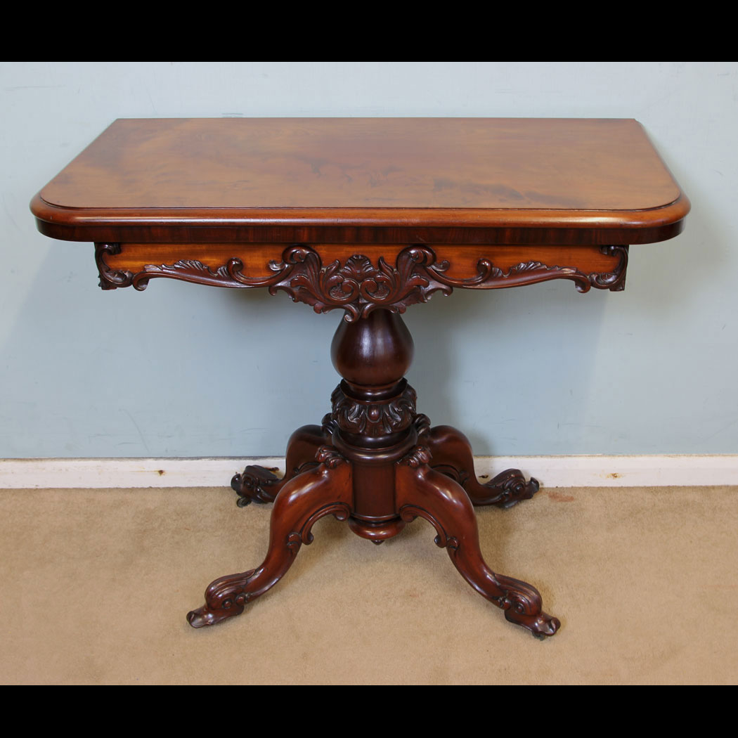 Antique Victorian Mahogany Tea Table,