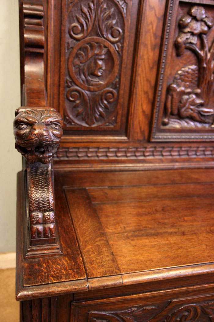 19th Century Oak Settle,