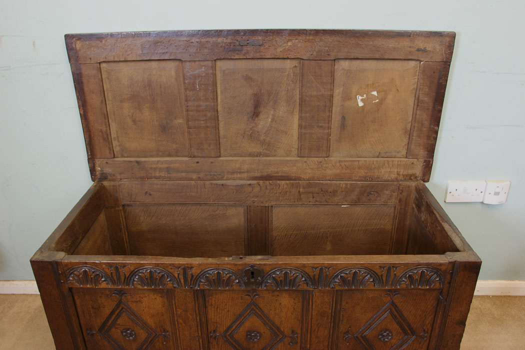 18th Century Antique Oak Coffer,