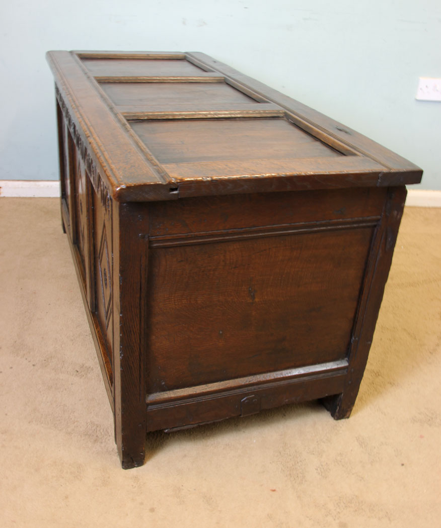 Antique 18th Century Oak Coffer,