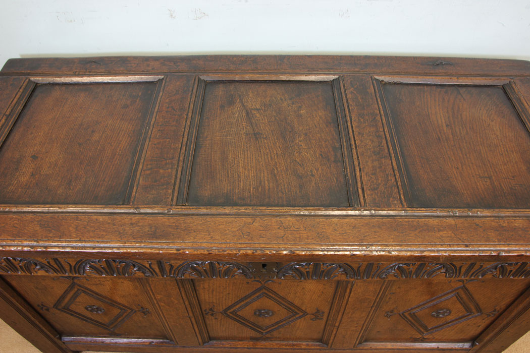 Antique Carved Oak Coffer,