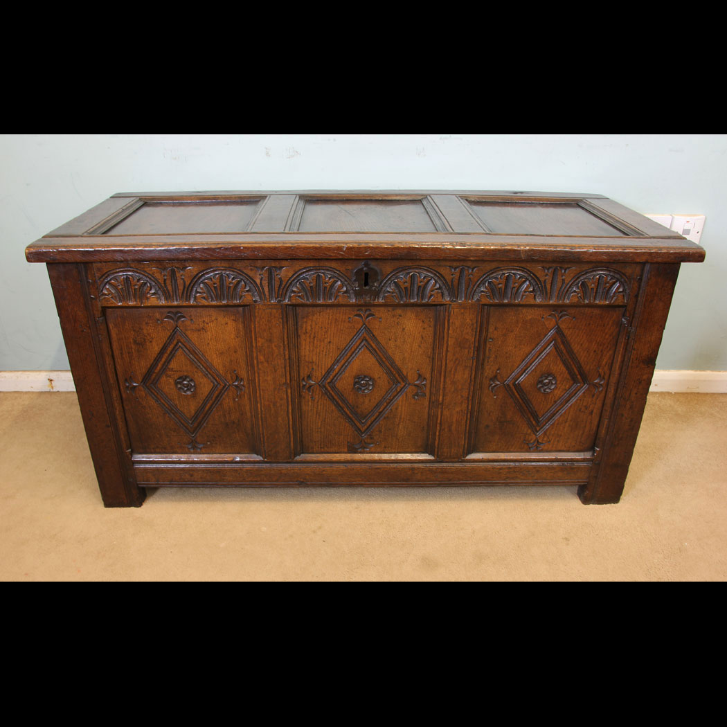 Antique Oak Coffer, Antique Oak Coffer,
