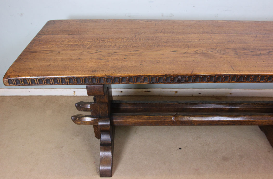 Antique Oak Refectory Kitchen Table.