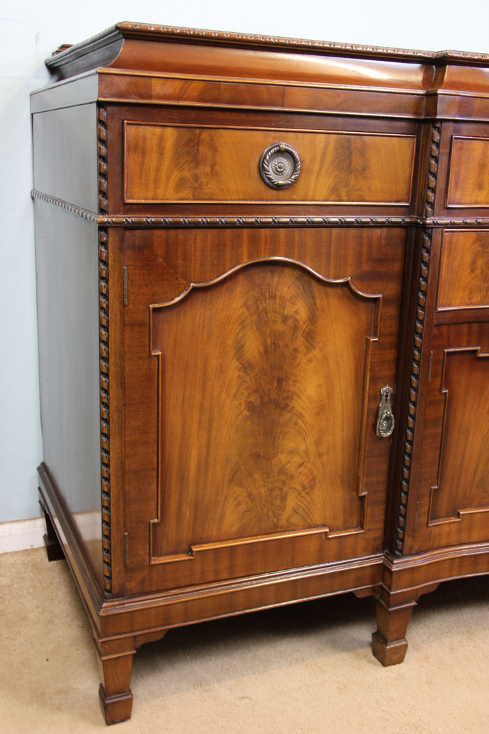 10997r3 Quality Antique Mahogany Sideboard, Antique Mahogany Breakfront Sideboard