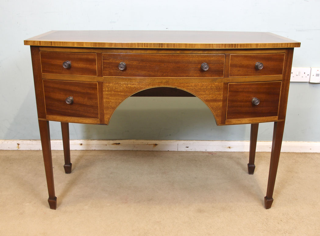 11068r3 Antique Mahogany Georgian Style Side Table, Georgian Style Mahogany Side Table Writing Desk