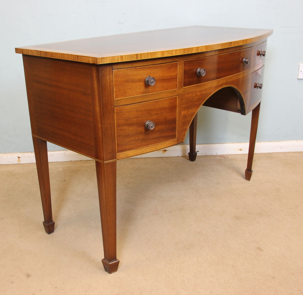 11068r8 Antique Georgian Style Side Table, Georgian Style Mahogany Side Table Writing Desk