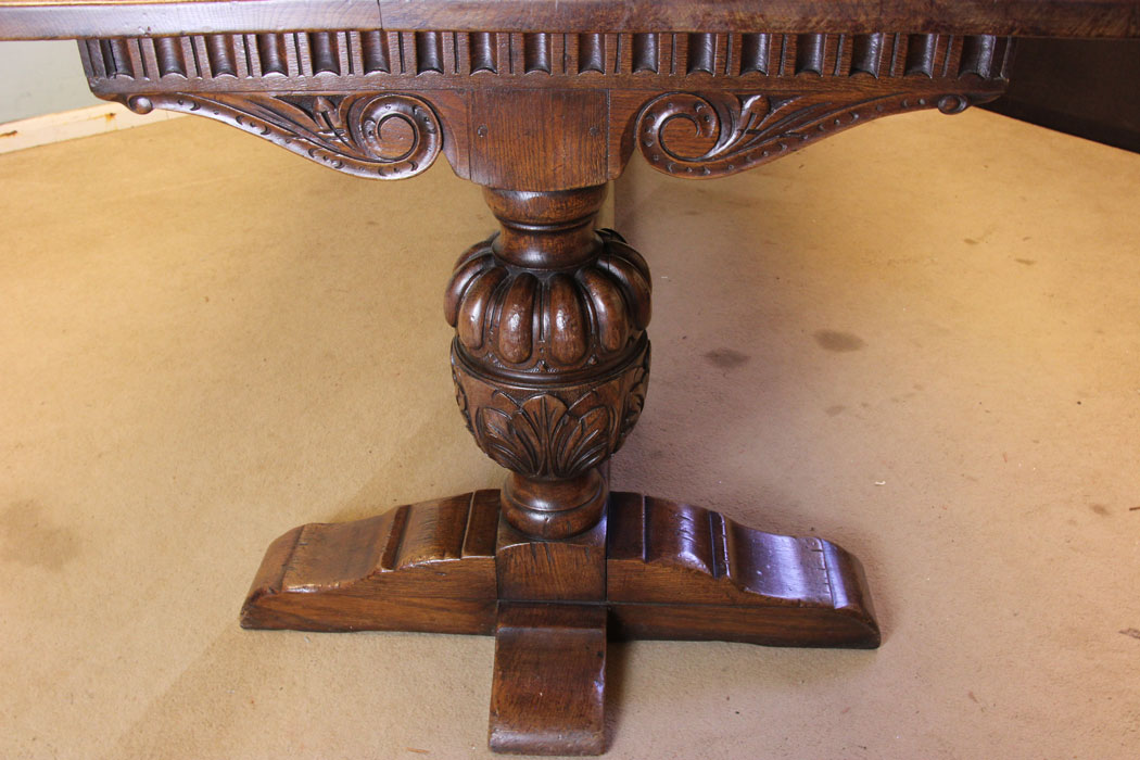 Large Antique Oak Refectory Table, London, Antique Large Oak Refectory Farmhouse Dining Table