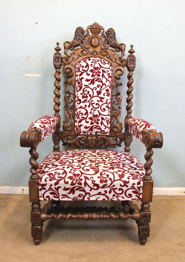 Pair Antique Carved Chairs, Antique Pair of Carved Oak Chairs.