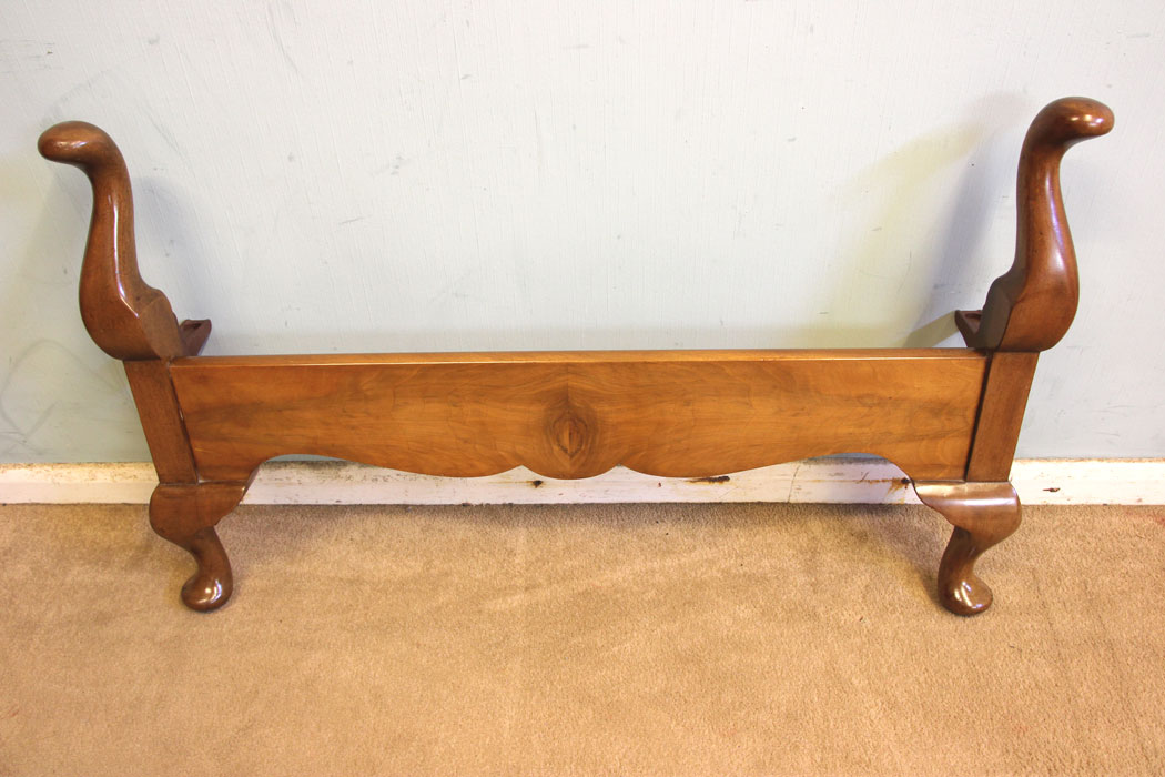 Pair Antique Single Beds, Pair Antique Figured Walnut Single Beds