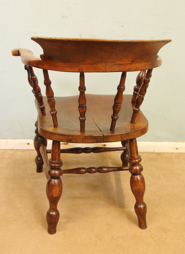 11242r10 Antique Smokers Bow Desk Chair,