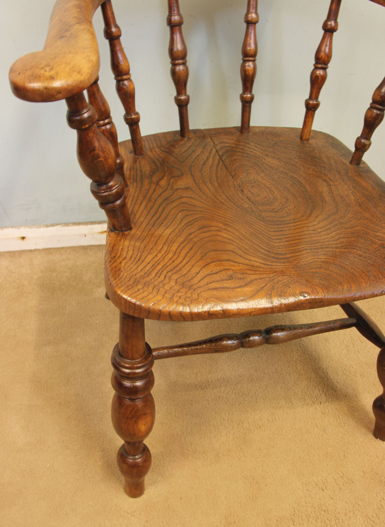 11242r4 Antique Victorian Smokers Bow Desk Chair,