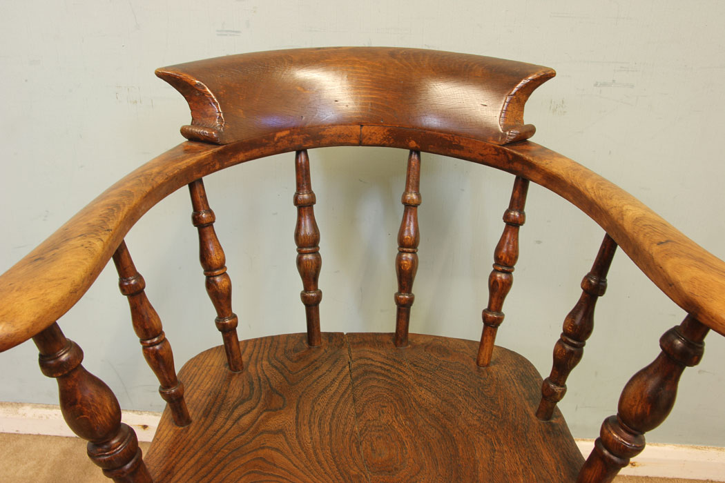 11242r5 Antique Smokers Bow Desk Chair,