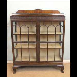 Antique Mahogany Side Display Cabinet