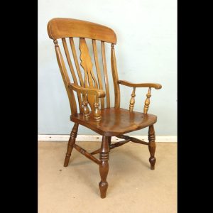 Antique Grandfather Country Lath Back Windsor Chair