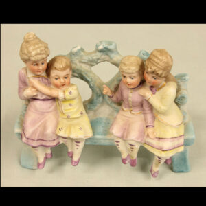 Bisque Figure of Children and Mother Seated