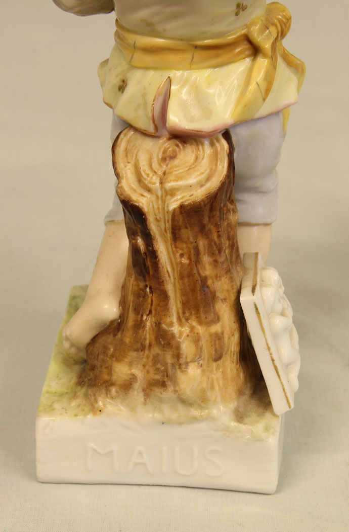 11480r4 Antique Royal Berlin Month Figurine of Young Boy, Antique Royal Berlin Month Figurine of Young Boy