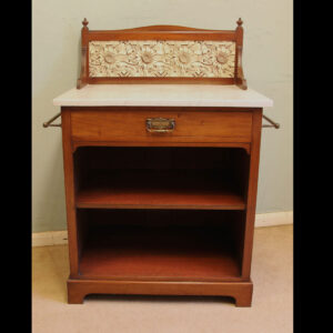 Antique Mahogany Washstand Stamped Heal & Son London