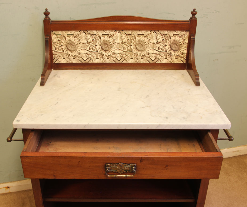 11513r10 Antique Mahogany Wash Stand, Heal & Son London,