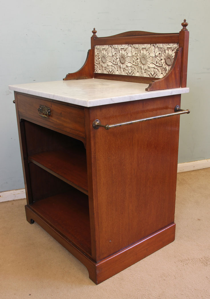 11513r4 Antique Mahogany Wash Stand, Heal & Son London,