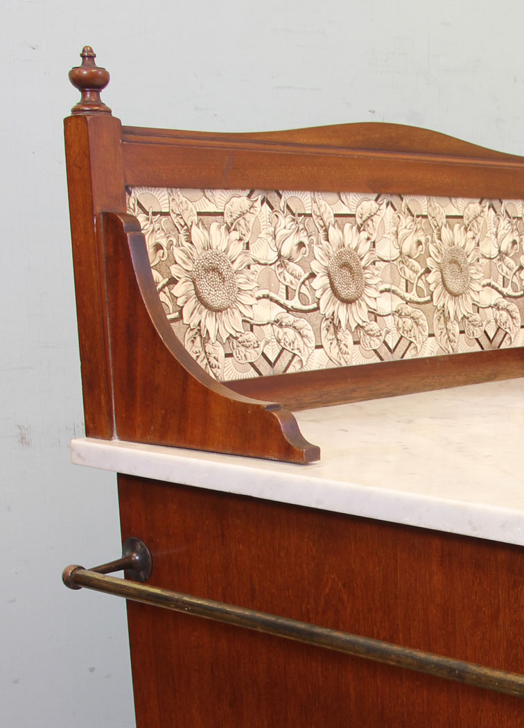 11513r7 Antique Mahogany Wash Stand, Heal & Son London,