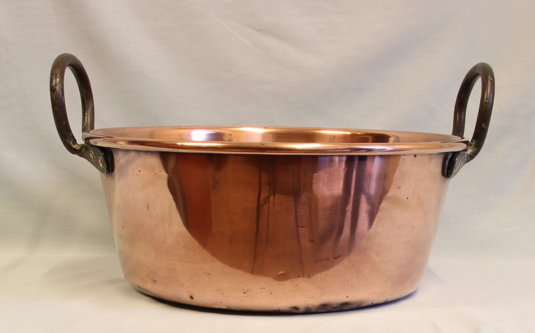 11523r4 Antique Victorian Copper Pan,