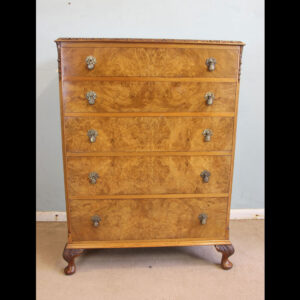 Antique Burr Walnut Chest of Drawers