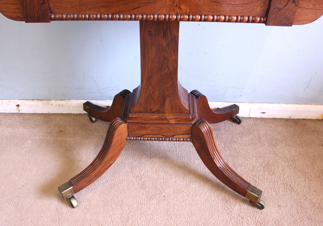 11587r6 Antique Rosewood Side Table Card Games Table,