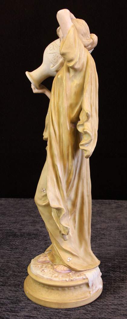 11614r06 Large Pair Antique Royal Dux Figures,