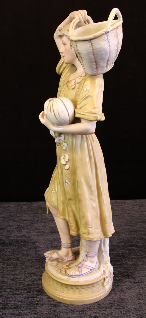 11614r12 Large Pair Antique Royal Dux Figures,