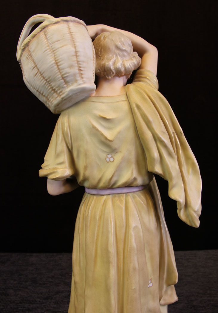11614r14 Large Pair Antique Royal Dux Figures,
