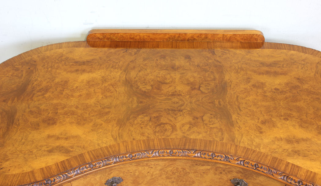 11621r7 Burr Walnut Writing Desk Dressing Table,