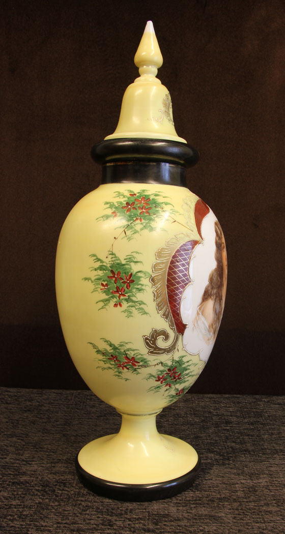 11622r7 Antique Opaline Glass Vase,