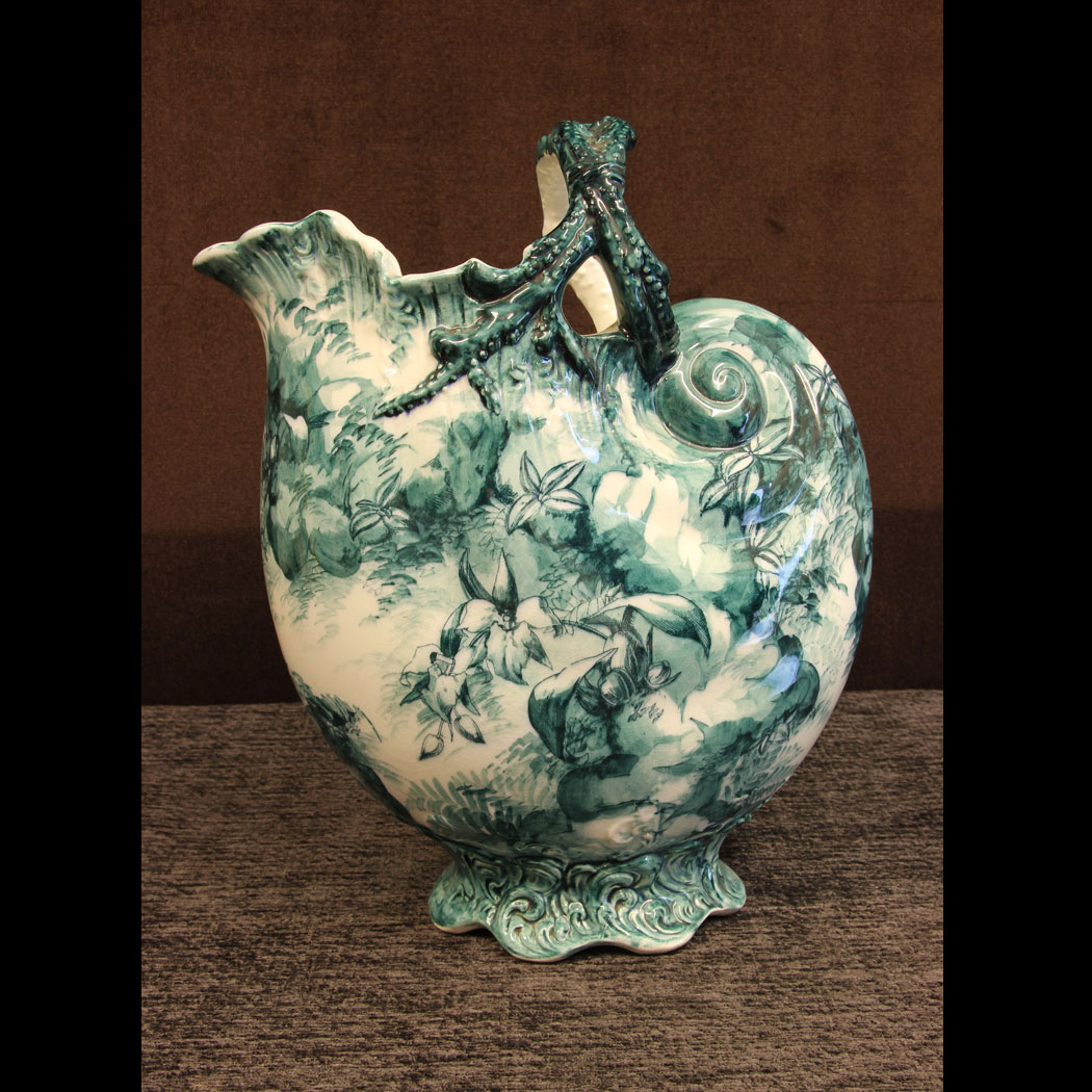 11623r01 Antique Victorian Water Jug, Antique Victorian Shaped Water Jug