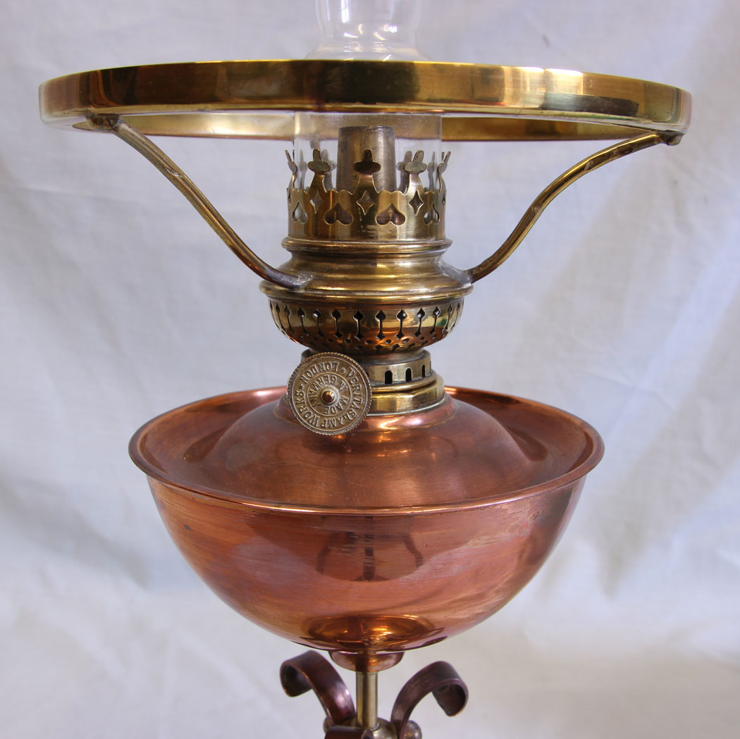 11630r4 Antique Miniature Oil Lamp,