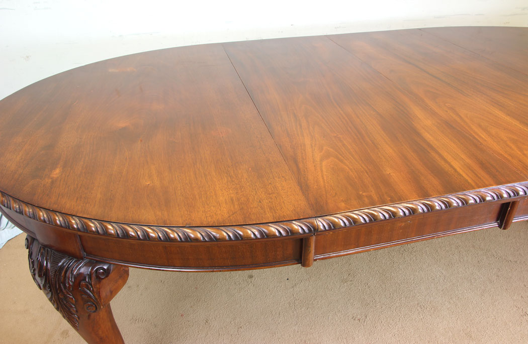 11649r4 Antique Mahogany Extending Table Eight to Ten Seater,